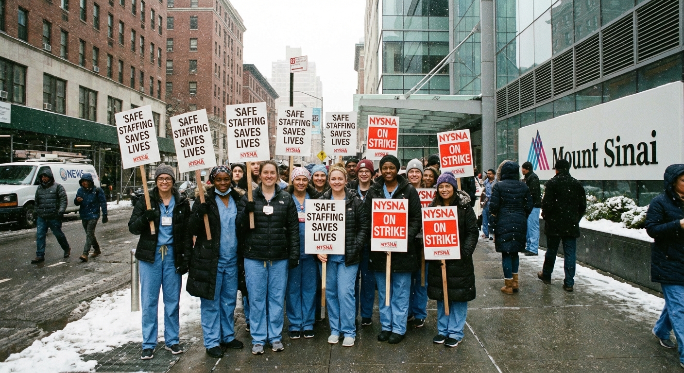15,000 NYC Nurses Strike in Largest Walkout in City History